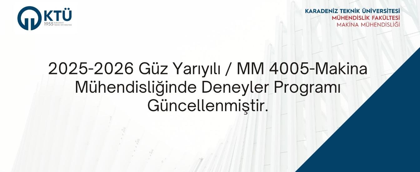 2025-2026 deney programı güncelleme
