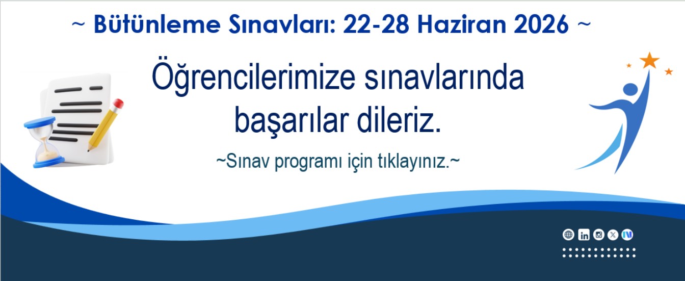 2025-2026 Bahar Dönemi Bütünleme Sınav Programı