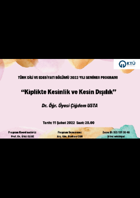 Kiplikte Kesinlik ve Kesin Dışılık