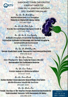 Türk Dili ve Edebiyatı Bölüm Seminerleri
