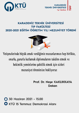 2020-2021 Eğitim-Öğretim Yılı Mezuniyet Töreni