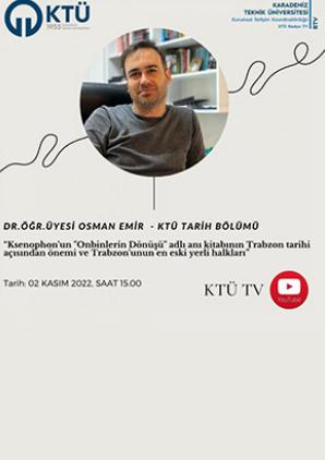 Ksenophon'un "Onbinlerin Dönüşü" adlı anı kitabının Trabzon tarihi açısından önemi 