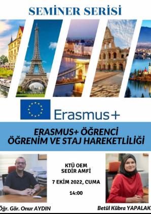 OEM Seminer Serisi - ERASMUS+ Öğrenci Öğrenim ve Staj Hareketliliği