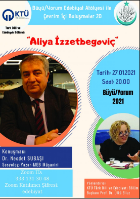 Büyü/Yorum Edebiyat Atölyesi ile Çevrim İçi Buluşmalar 20