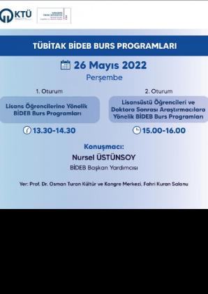 TÜBİTAK BİDEB Burs Programları Bilgilendirme Etkinliği