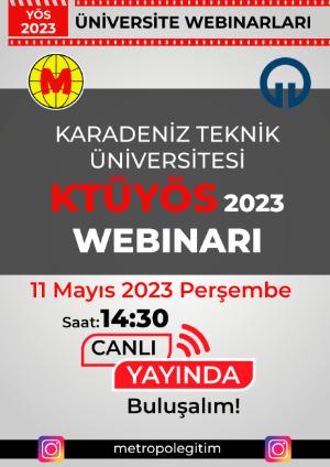 KTÜYÖS 2023 Webınarı