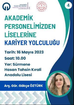 Akademik Personelimizden Liselerine Kariyer Yolculuğu 4