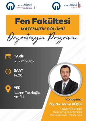 Fen Fakültesi Matematik Bölümü Oryantasyon Programı
