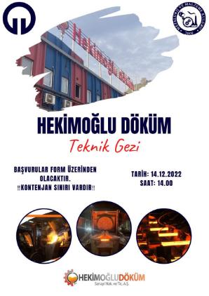 Teknik Gezi-Hekimoğlu Döküm (14.12.2022)