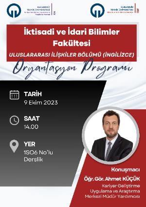 İİİBF Uluslararası İlişkiler (İngilizce) Oryantasyon Programı