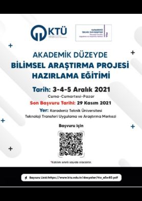 Bilimsel Araştırma Projeleri Hazırlama Eğitimi