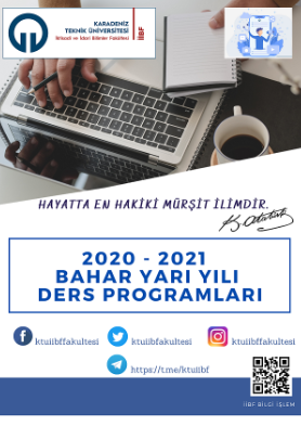 2020 - 2021 Bahar Dönemi Lisans Uzem Ders Programları İlan Edildi.