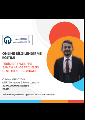 TÜBİTAK TEYDEB 1501 Sanayi Ar-Ge Projeleri Destekleme Programı Bilgilendirme Etkinliği