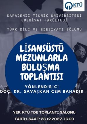 Lisansüstü Mezunlarla Buluşma Toplantısı