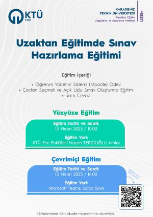 Uzaktan Eğitimde Sınav Hazırlama Eğitimi