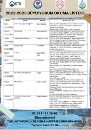 2022-2023 Büyü/Yorum Çevrimiçi Buluşmalar 