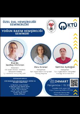 Özel Dal Hemşireliği Seminerleri: Yoğun Bakım Hemşireliği Semineri