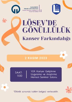 LÖSEV'de Gönüllülük Kanser Farkındalığı