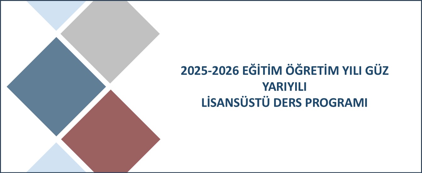 25-26 Lisansüstü Güz dönemi ders prog
