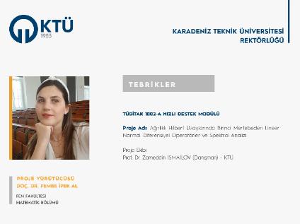 Doç. Dr. Pembe İpek AL'a TÜBİTAK Proje Desteği
