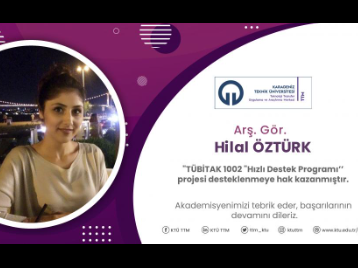 Akademisyenimize TÜBİTAK 1002 Proje Desteği