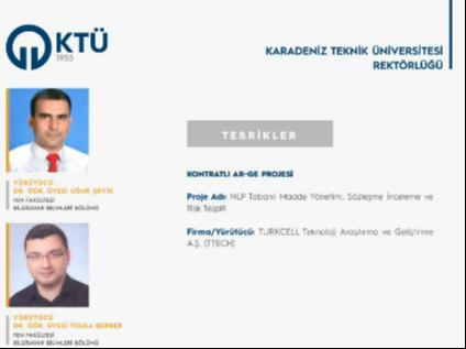 Fakültemiz Bilgisayar Bilimleri Akademisyenlerine Ödül