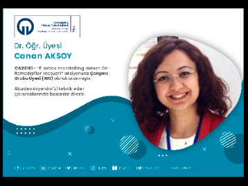Dr. Öğr. Üyesi Canan AKSOY COST Programına Çalışma Grubu Üyesi (WG) Olarak Atandı