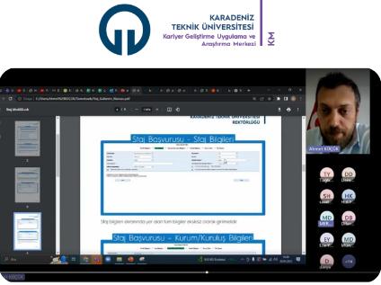 Ulusal Staj Programları ve Staj Süreçleri etkinliği gerçekleştirildi.