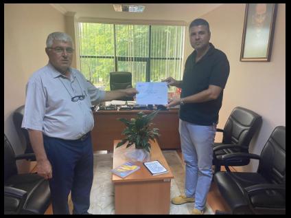 Emekli olan personelimiz Teknisyen Yardımcısı Bakı YETİM'e, Fakültemize  verdiği hizmetlerden dolayı teşekkür belgesi takdim edildi. 