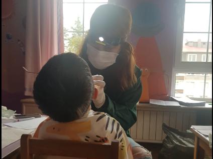 Okul Öncesi Öğrenim Gören Çocuklara Ağız Diş Muayenesi