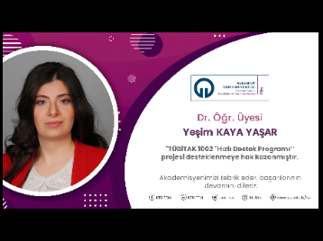 Akademisyenimize TÜBİTAK Proje Desteği !