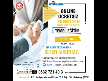 ISO 9001:2015 Kalite Yönetim Sistemi