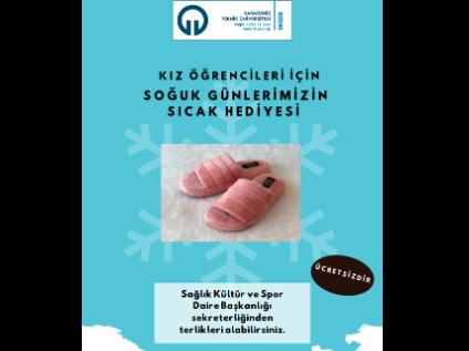 Kız Öğrencilere Sıcak Armağan