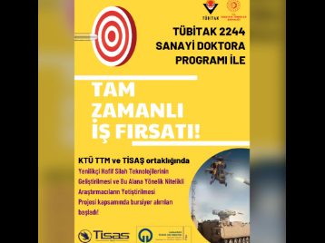 TÜBİTAK 2244 Sanayi Doktora Programı İle Tam Zamanlı İş Fırsatı! Başvurular 4 Eylüle Kadar Uzatıldı