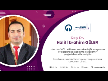 Akademisyenimize TÜBİTAK 1001 Proje Desteği
