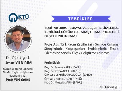 Akademisyenimize TÜBİTAK 3005 Proje Desteği