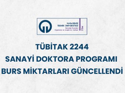 TÜBİTAK 2244-Sanayi Doktora Programı Burs Miktarları Güncellendi