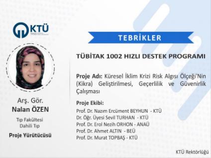 Akademisyenimize TÜBİTAK Proje Desteği