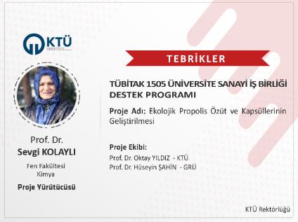 Akademisyenimize TÜBİTAK 1505 Proje Desteği
