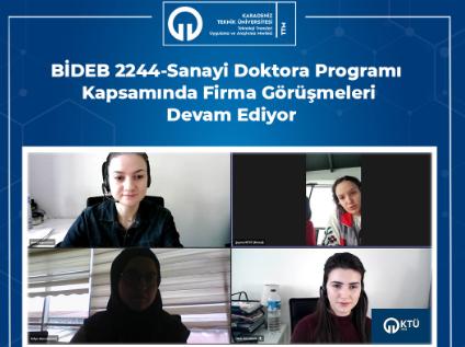 BİDEB 2244-Sanayi Doktora Programı Kapsamında Firma Görüşmeleri Devam Ediyor!