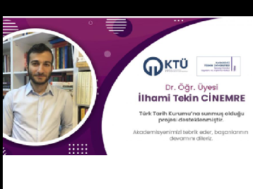 Akademisyenimize Türk Tarih Kurumu'ndan Proje Desteği