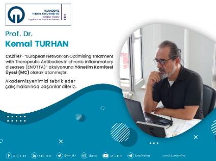 Prof. Dr. Kemal TURHAN COST Programına Yönetim Komitesi Üyesi (MC) Olarak Atandı