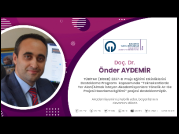 Akademisyenimize TÜBİTAK (BİDEB) Proje Desteği