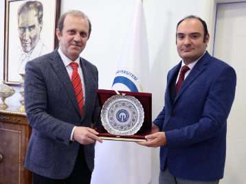 Ortahisar Kaymakamı, Rektörümüzü Ziyaret Etti