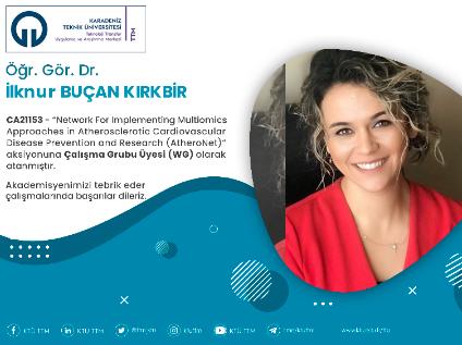 Öğr. Gör. Dr. İlknur BUÇAN KIRKBİR COST Programına Çalışma Grubu Üyesi (WG) Olarak Atandı
