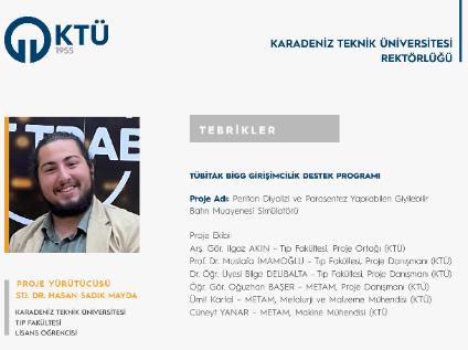 Girişimcimiz TÜBİTAK BiGG Programı Kapsamında Destek Almaya Hak Kazandı!