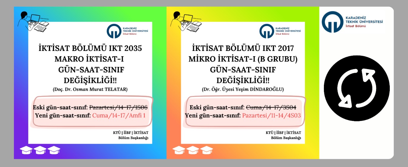 sınıf ve gün ve saat değişikliği