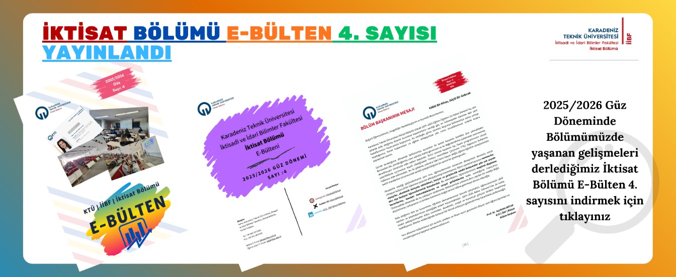 iktisat bölümü e bülten 4. sayı
