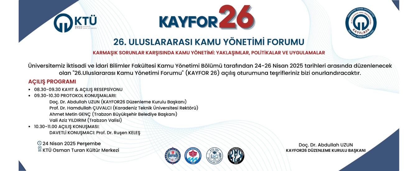 KAYFOR26 Açılış Programı
